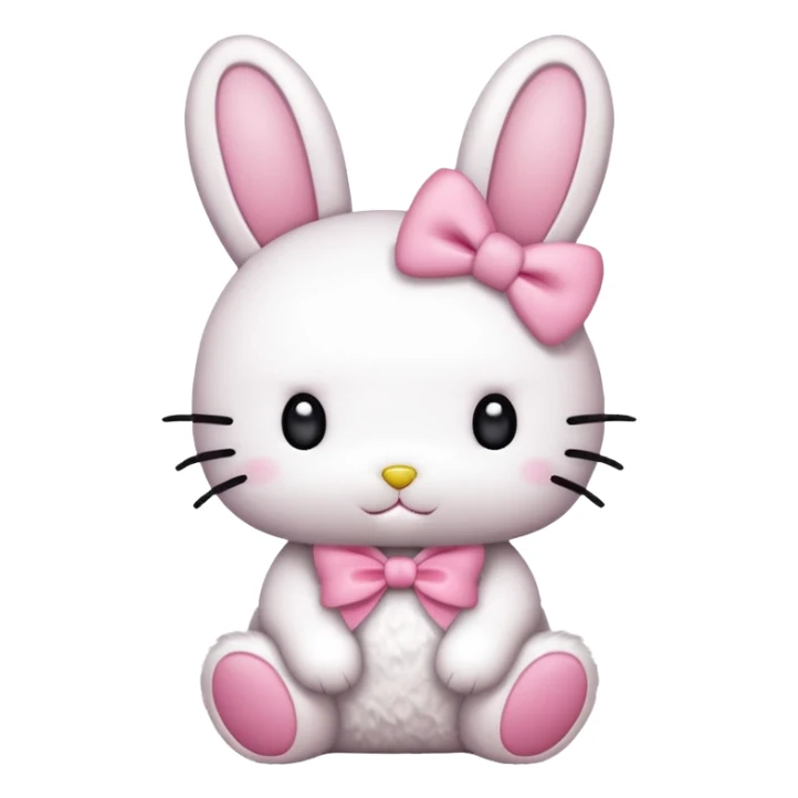 hello kitty bunny sticker