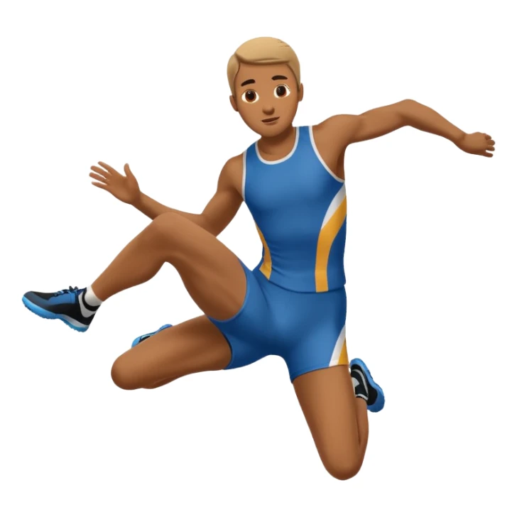 long jump sticker