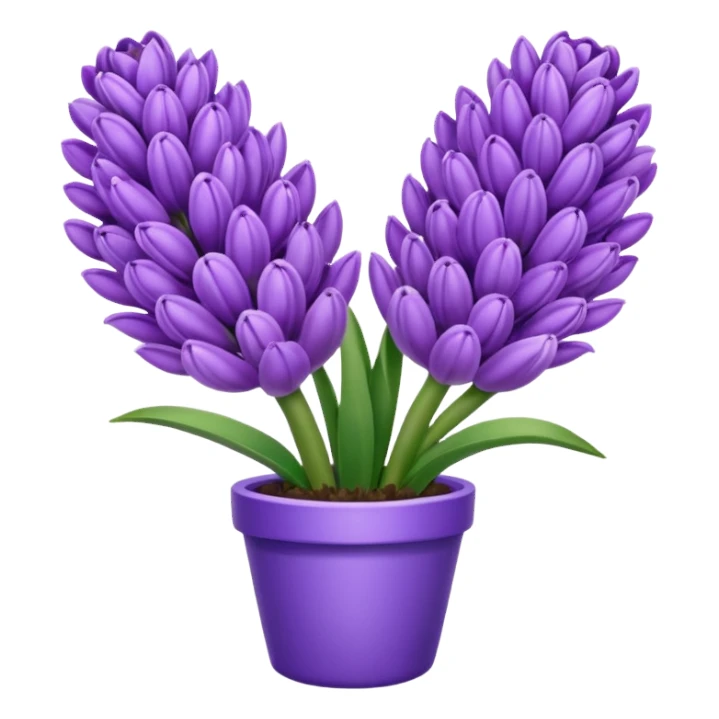 Heart Shaped hyacinth sticker