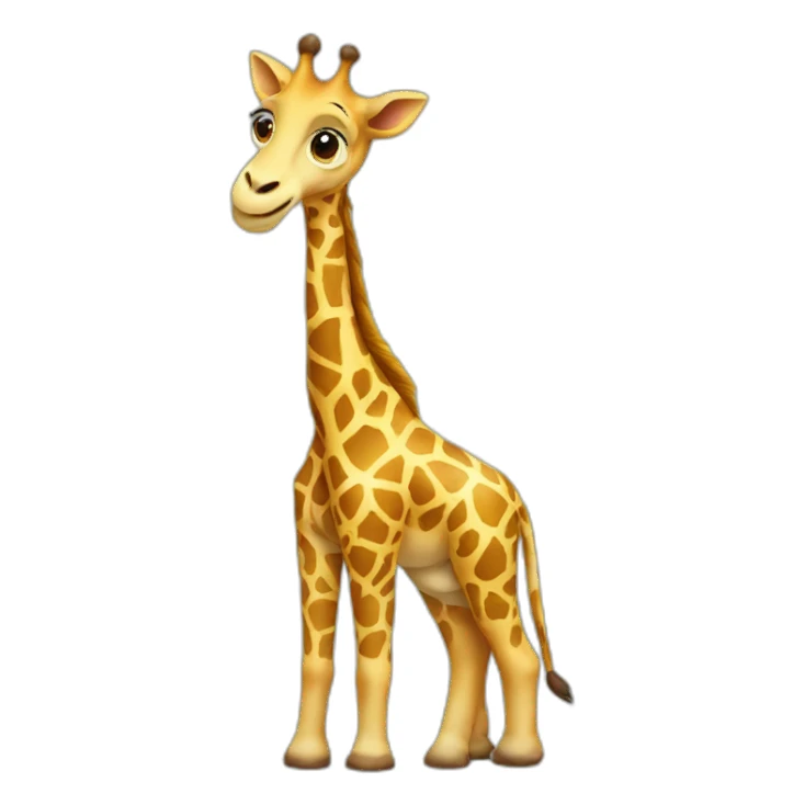 girafe with ruler sticker