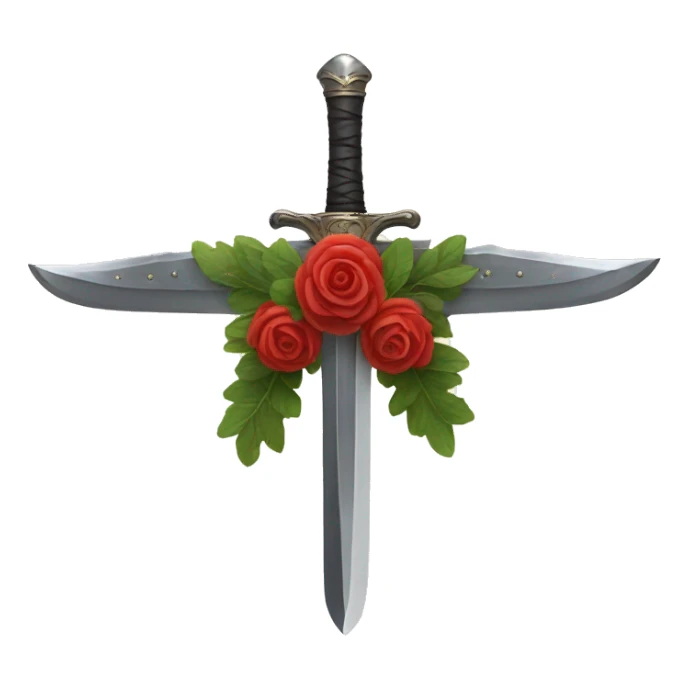 sword and wreath sticker