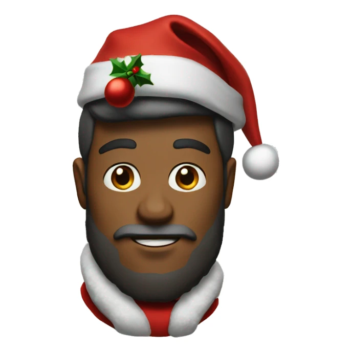 Duke with Christmas hat sticker