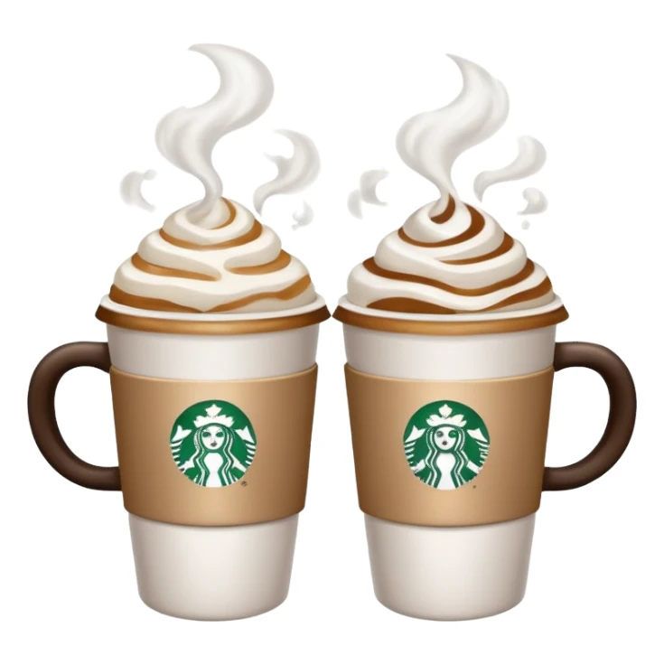 make a couple star bucks emojis sticker