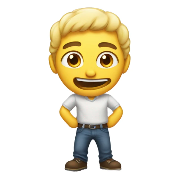 Emoji going “NOOOO WHYYY” sticker