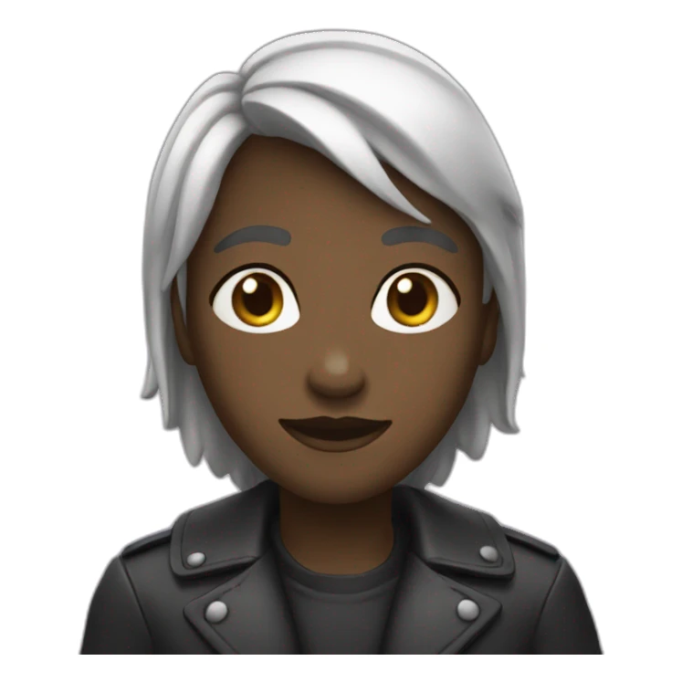 Blanc fouette noir sticker