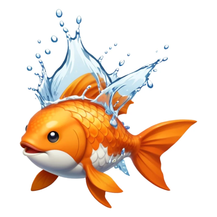 Magikarp Pokémon splashing water sticker