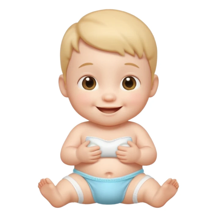 3d baby Cartoon  sticker