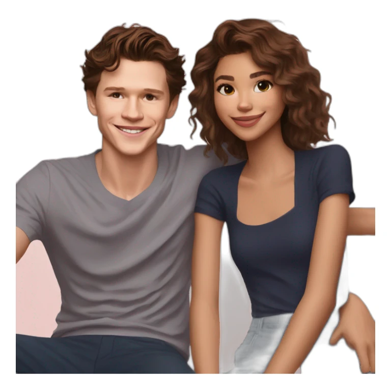 Tom Holland and Zendaya sticker