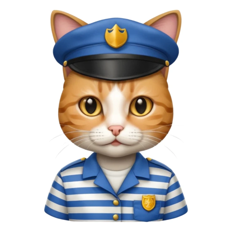 prisoner cat sticker