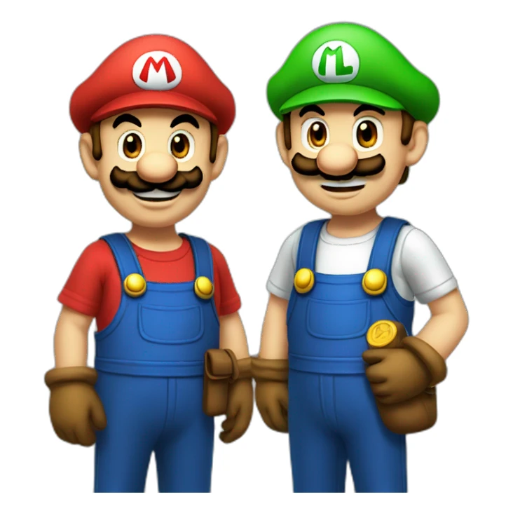 Mario et Luigi sticker