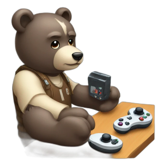 bear gamer sticker