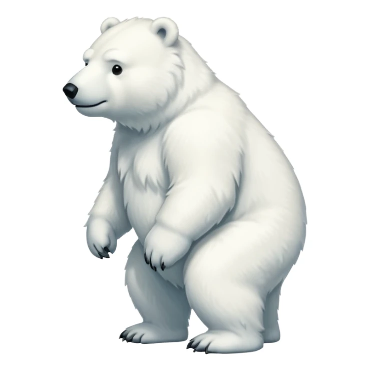 white polar bear sticker