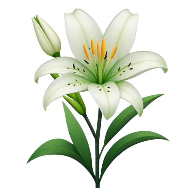  lillies black outline sticker