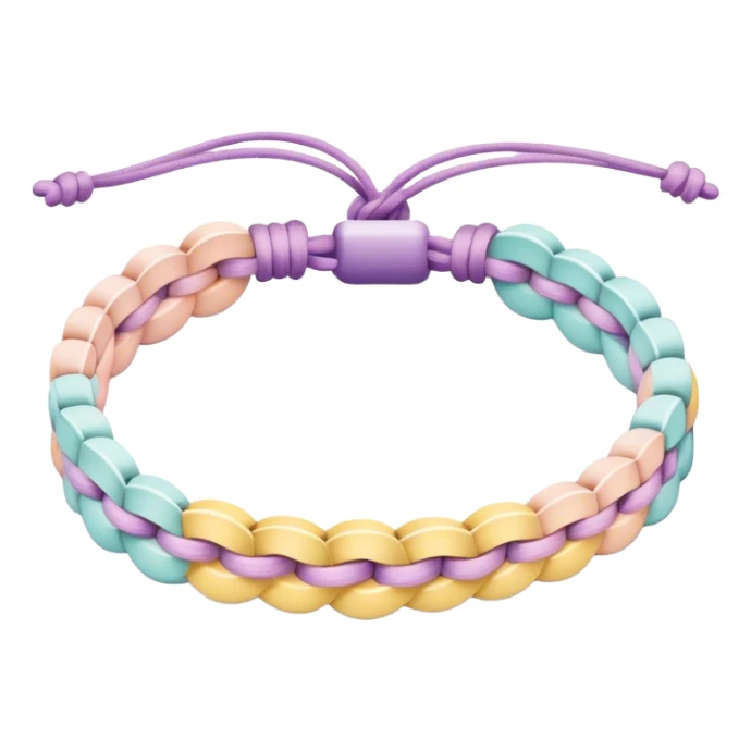 Friendship bracelet pastel sticker