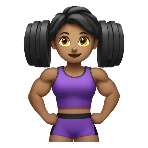 Strong powerlifter woman sticker