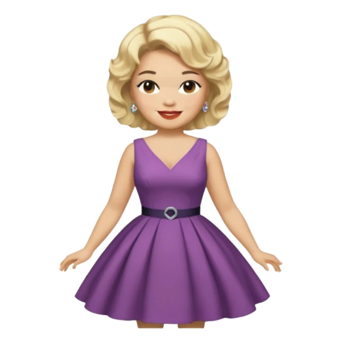 Etta James with blonde hair sticker