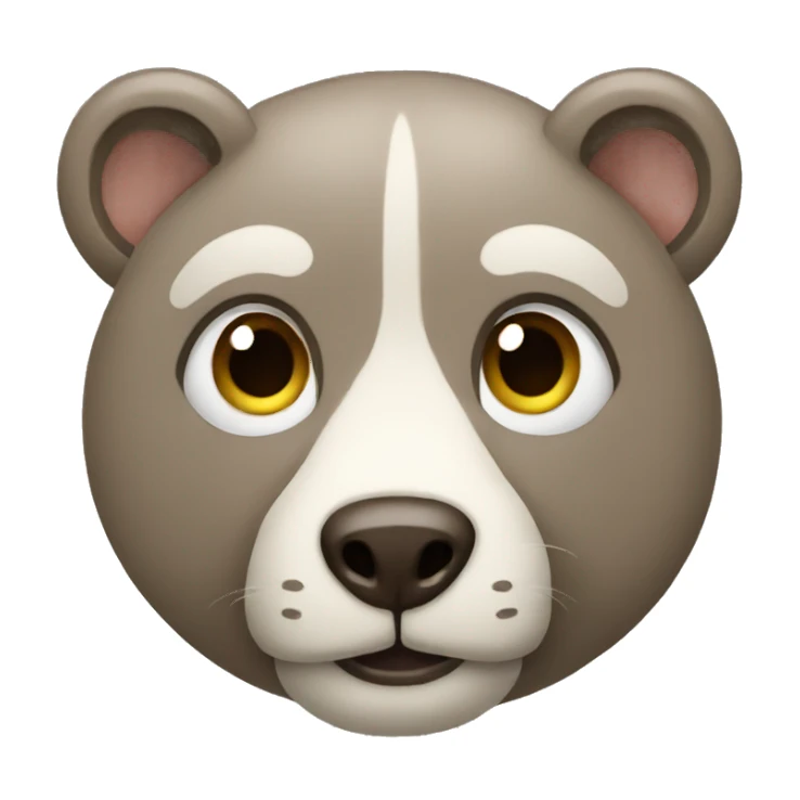 Taupe animal sticker