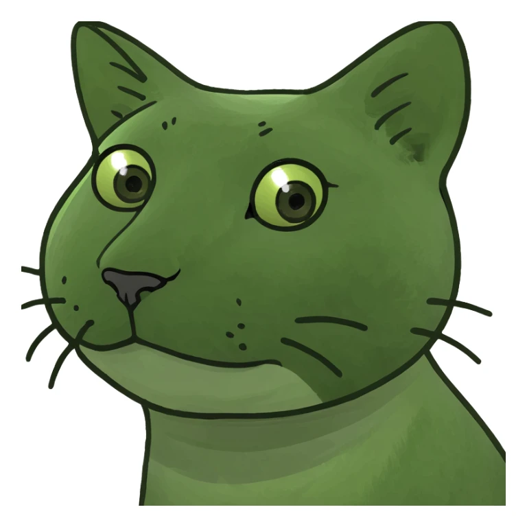 So excited cat sticker