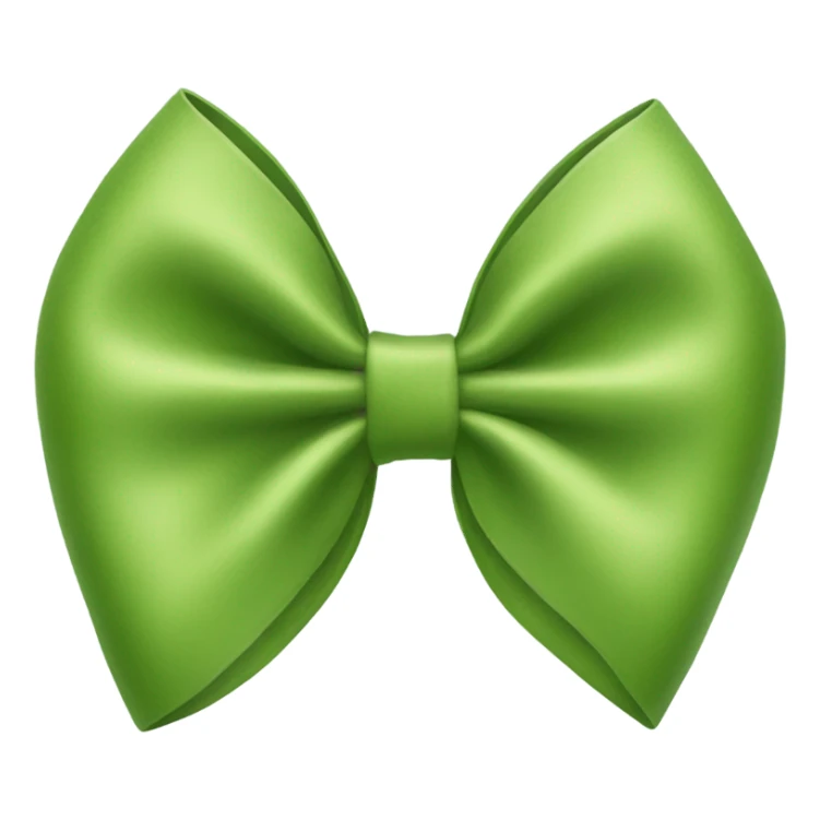 Matcha colored bow sticker