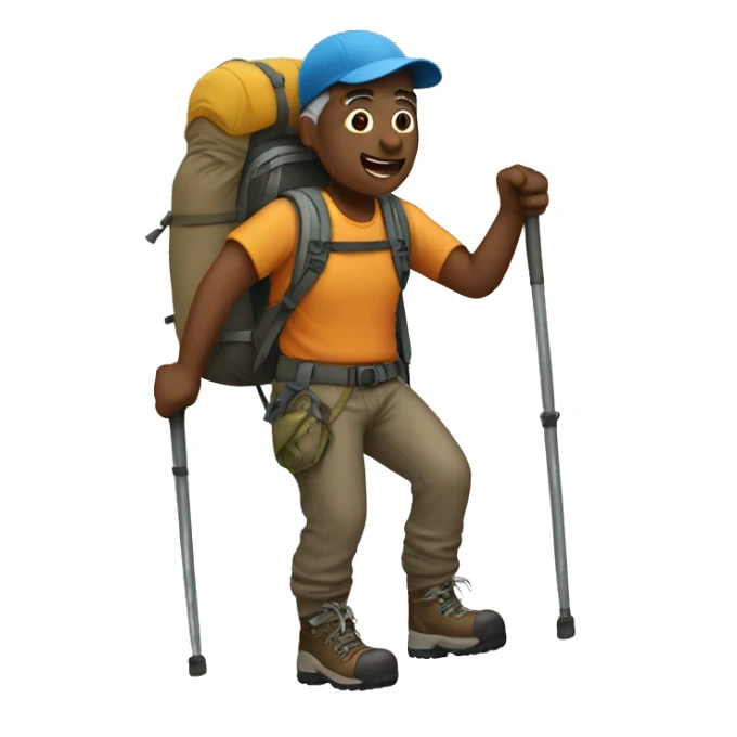 hiker sticker