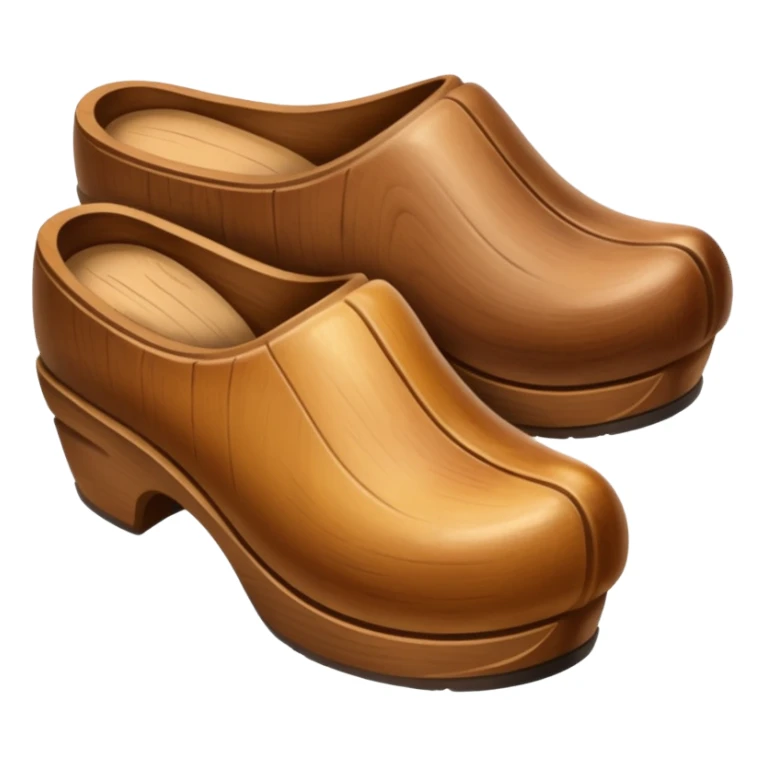 Wooden shoes sticker