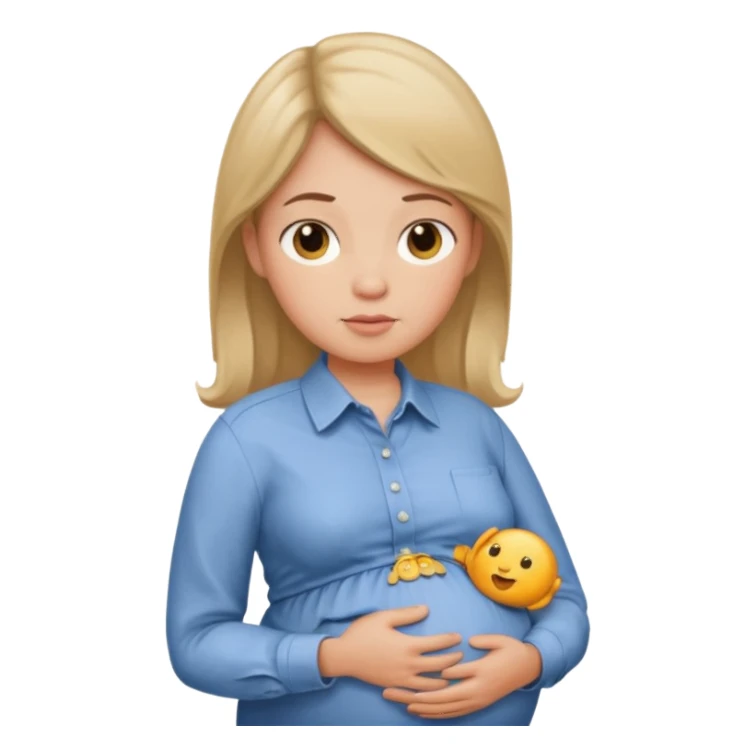 Pregnant Hugo sticker