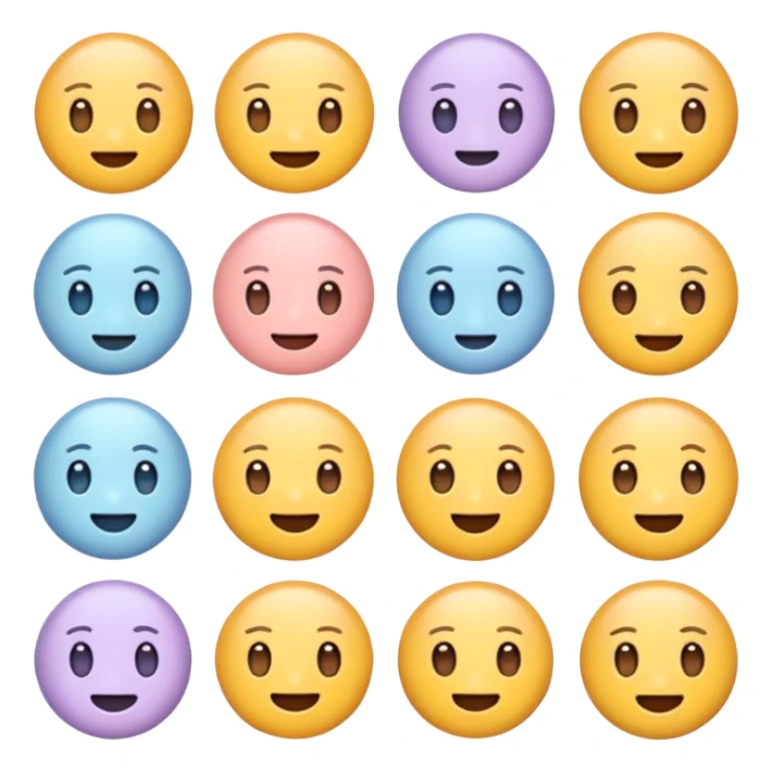 Cute Emojis Soft sticker