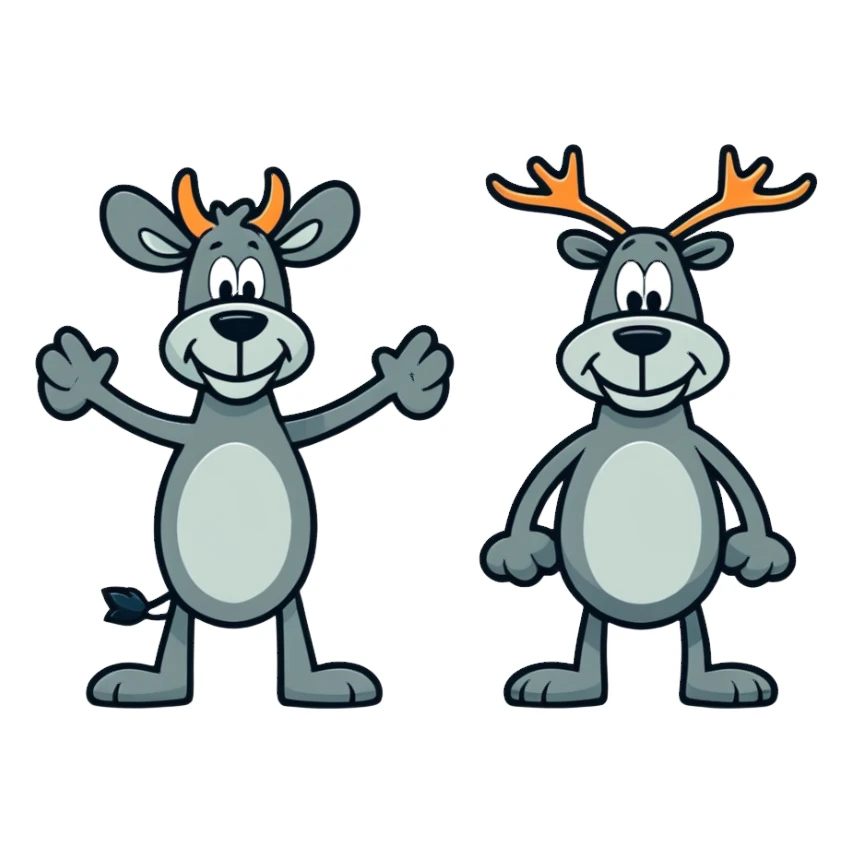 Rocky and bullwinkle sticker