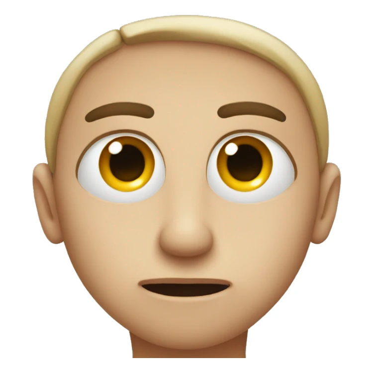 Face with eye twitch sticker