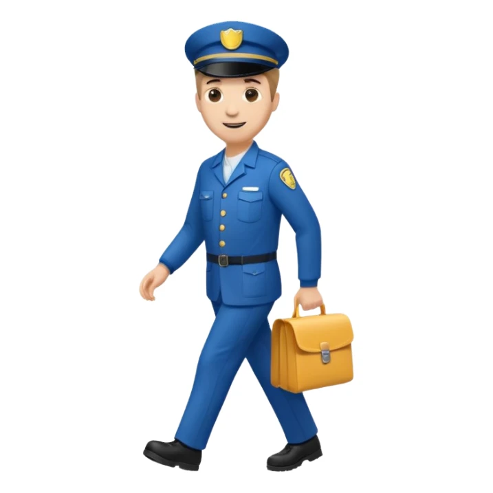 mailman full body walking sticker