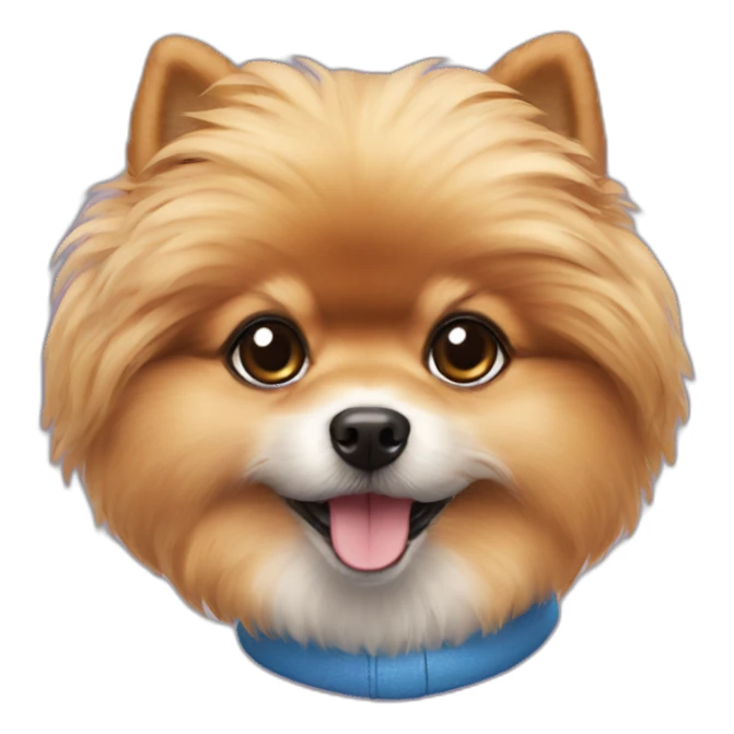 Pomeranian poodle sticker
