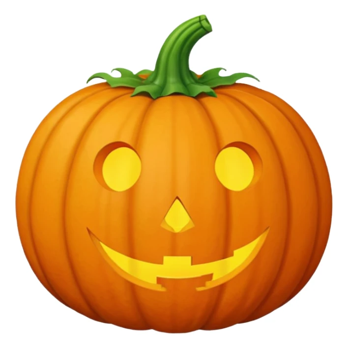 pumpkin with no face sticker
