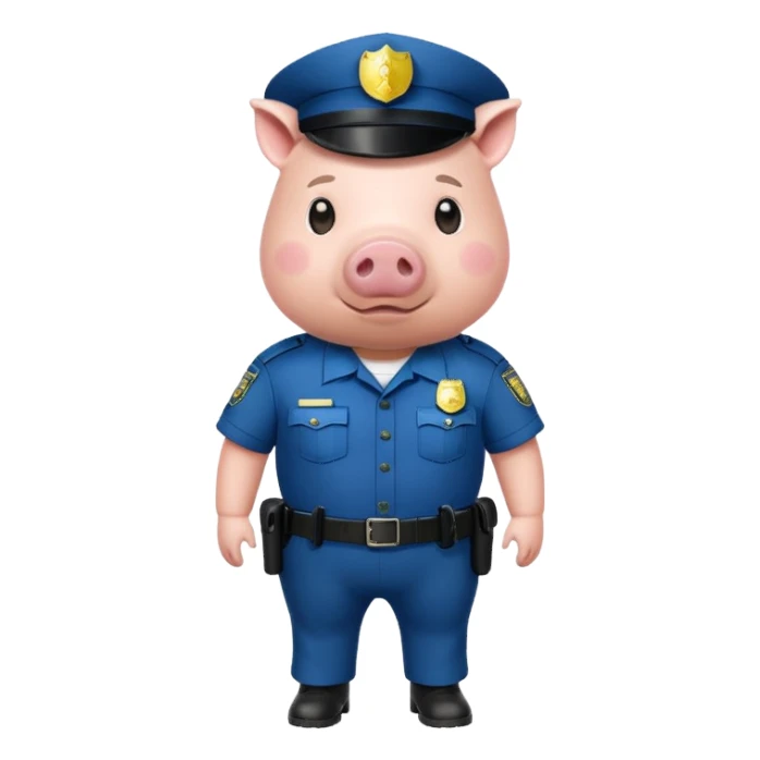 Police pig full body  sticker