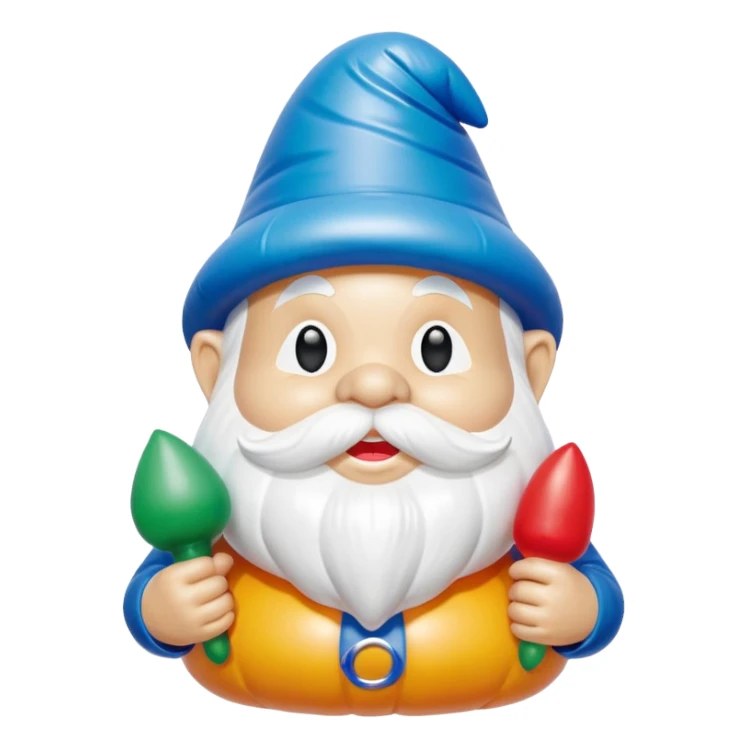   jeff koons inflatable puffy halloween gnome sticker