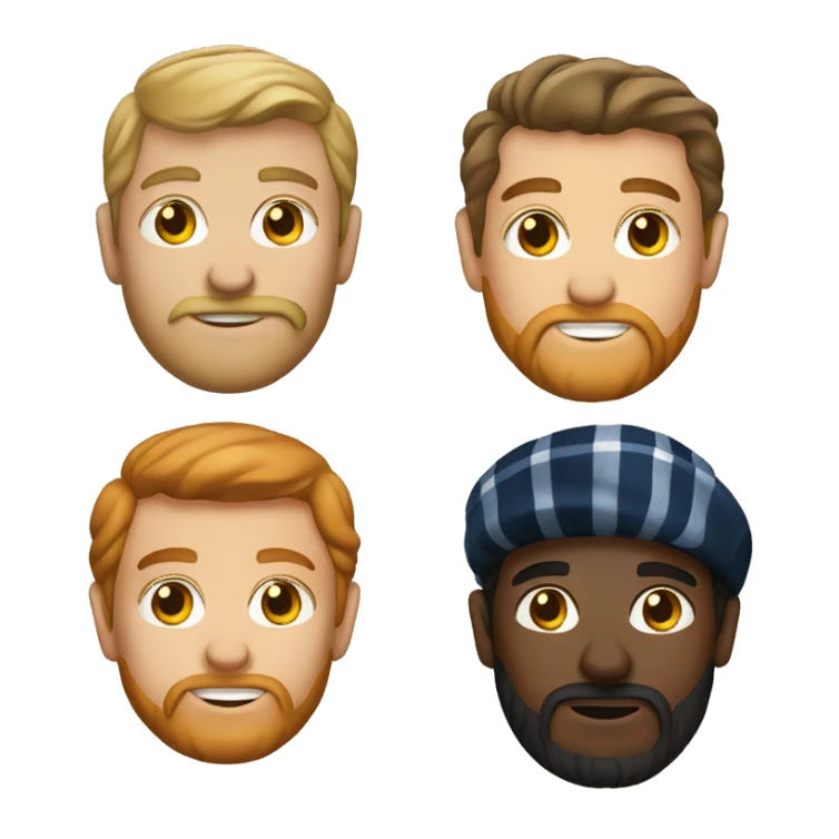 Irish and Scottish men  sticker