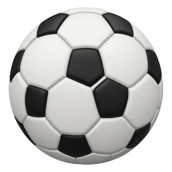 A soccer ball sticker