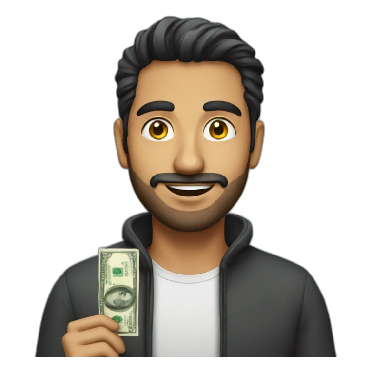 pakistani guy with money sticker