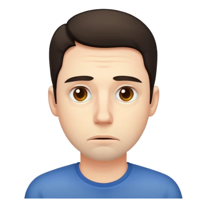 exhausted man sticker