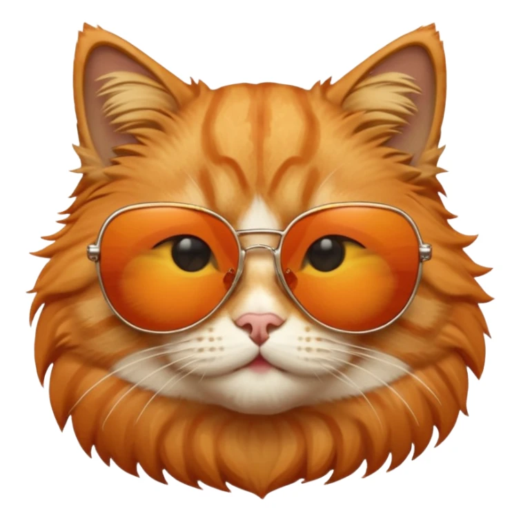 Cat with sunglasses sticker