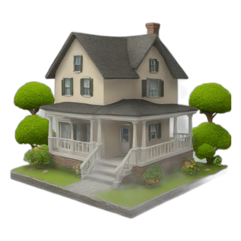 home 3d sticker
