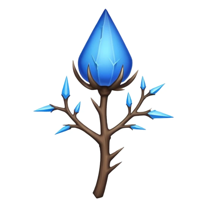 blue thorn sticker