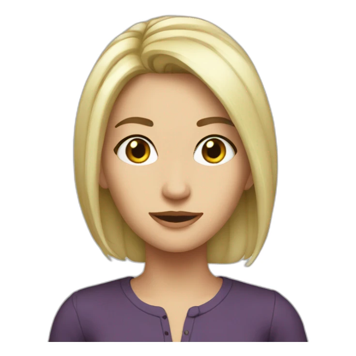 Blaire white sticker