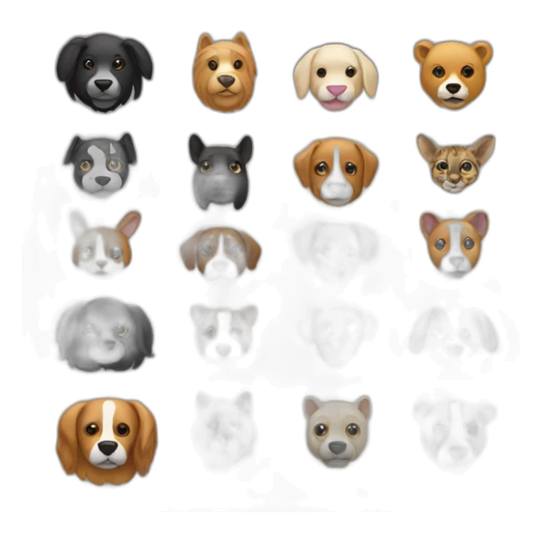 mix between multiple animals sticker