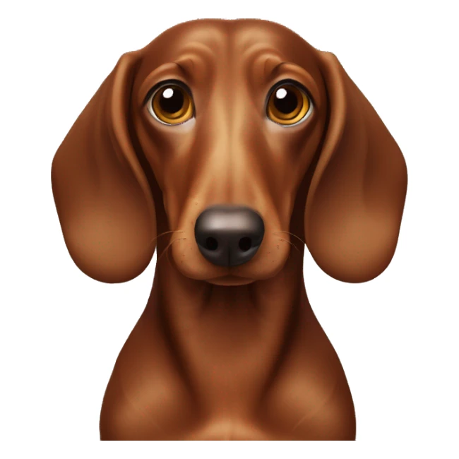 Brown dachshus sticker