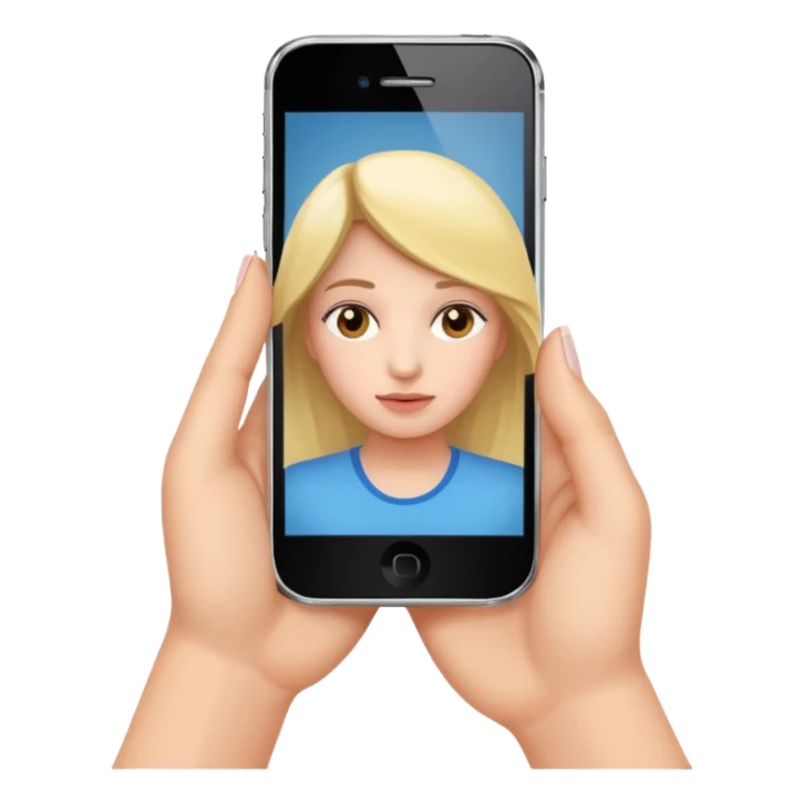 Celular mano de una chica sticker