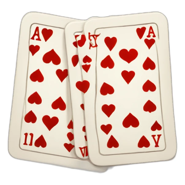 deck of cards sticker