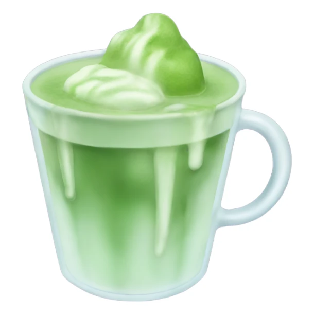 Cup of iced Matcha sticker