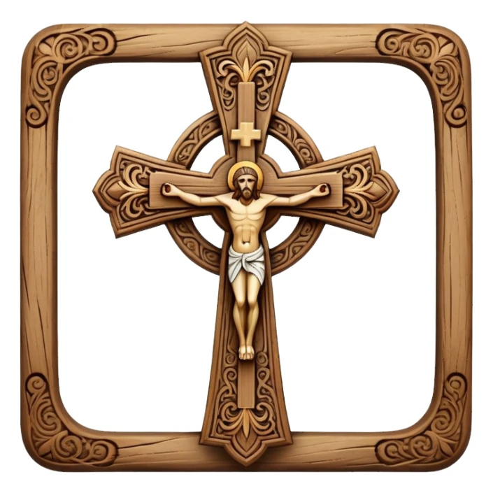 A holy cross sticker