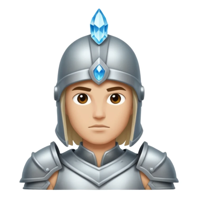 crystal-armored warrior sticker