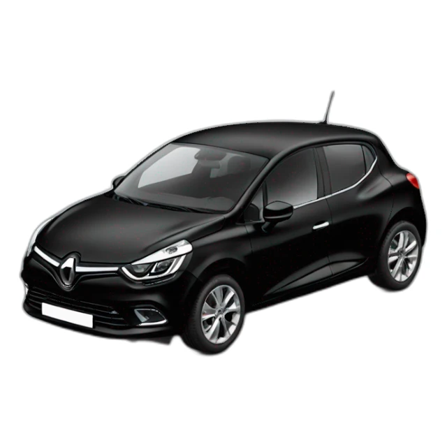 Black clio 5 sticker